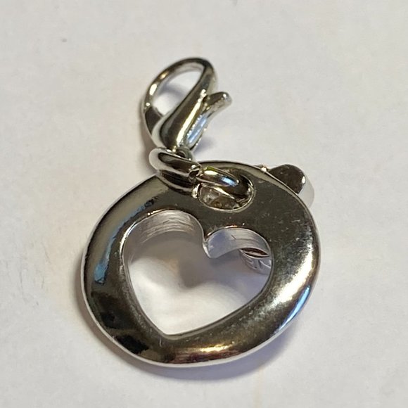 Vintage Disney Mickey Mouse Ears Charm Heart Crystal Signed Zipper Pull Bracelet - Picture 10 of 13